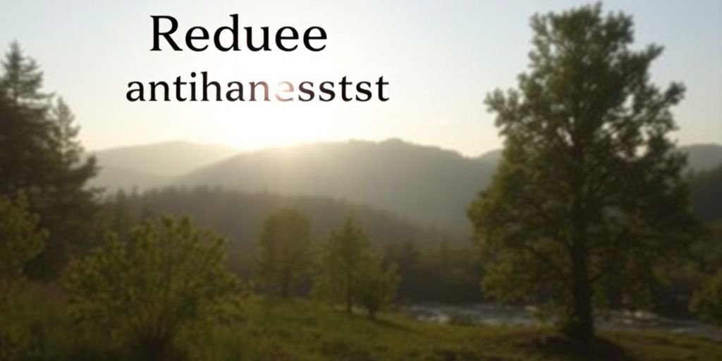 Roelig landskap med trær og mykt lys.