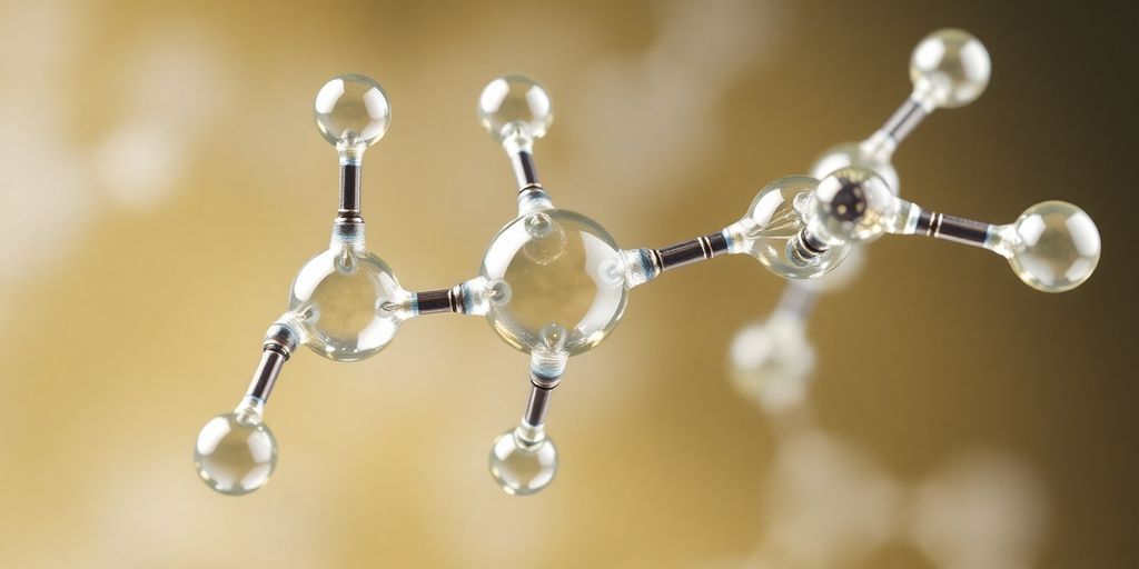 Glyserol molekylstruktur med tre hydroksylgrupper.