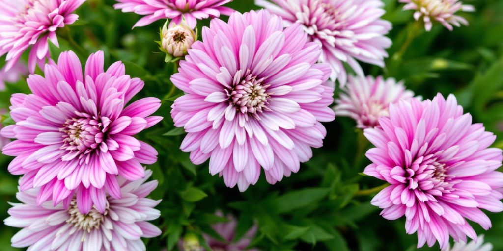 Nærbilde av Kinesernellik blomster i full blomst.