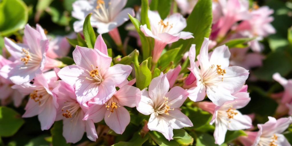 Myrhatt blomster i grønn natur.