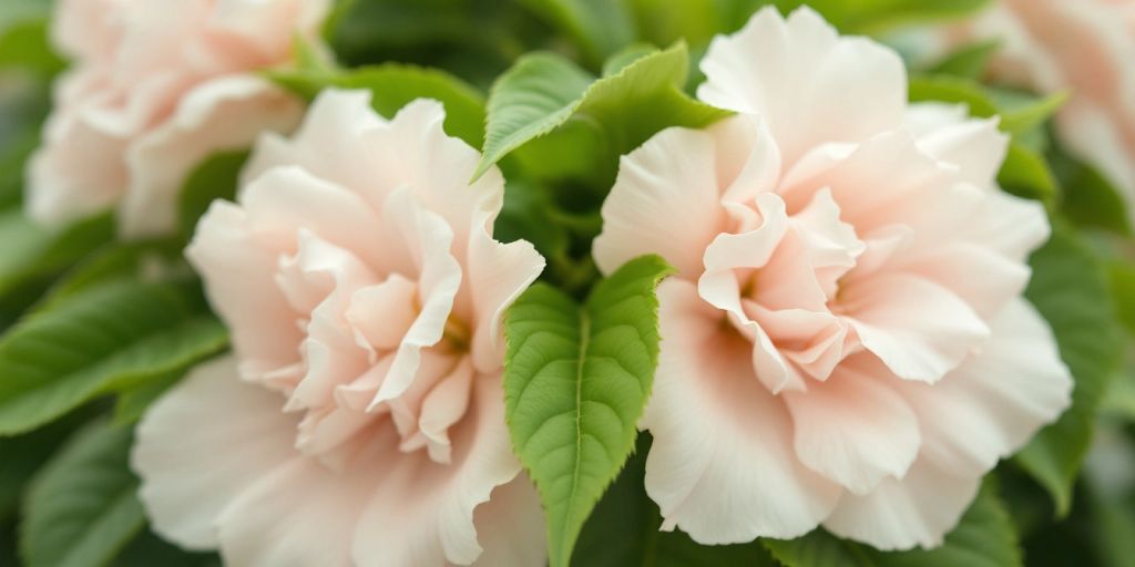 Nærbilde av Legestokkrose med rosa blomster.