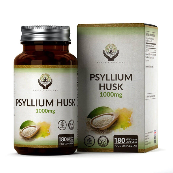 Psyllium Husk (500mg) 180 kapsler