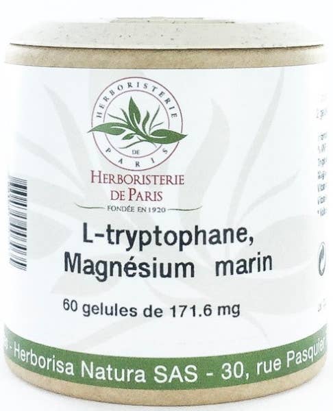 L-Tryptophan Marine Magnesium Vitamin E B6 - 60 kapsler