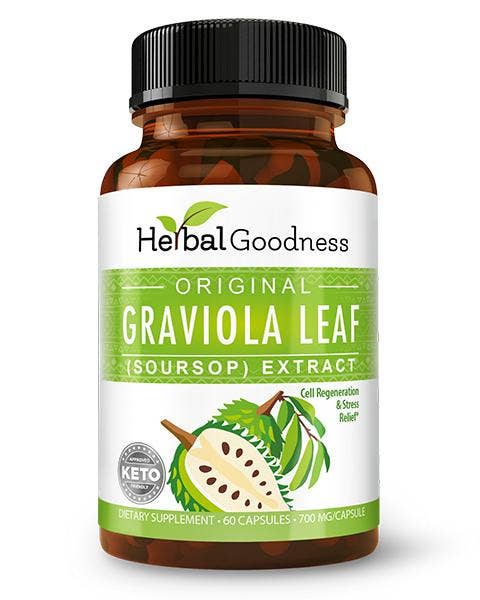 Økologisk Graviola (Soursop) 60 kapsler x 700mg