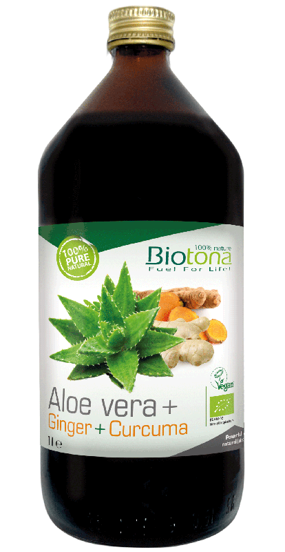 Aloe Vera & Ingefær & Curcuma Juice