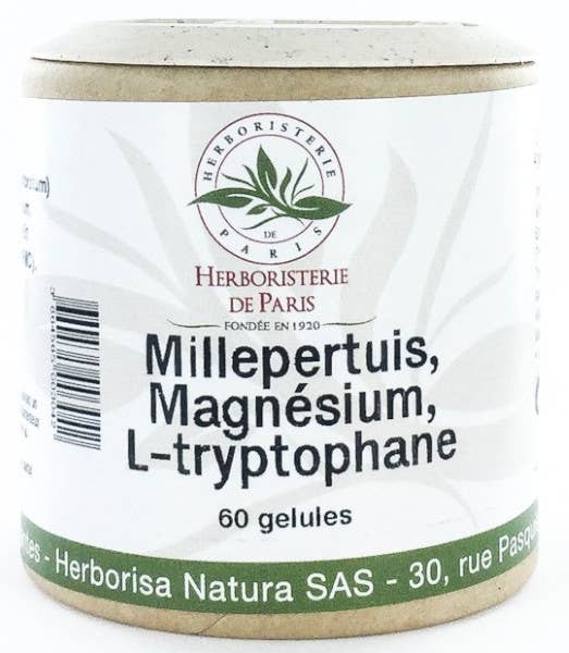 Johannesurt-ekstrakt + L Tryptofan + Magnesium - 60 kapsler