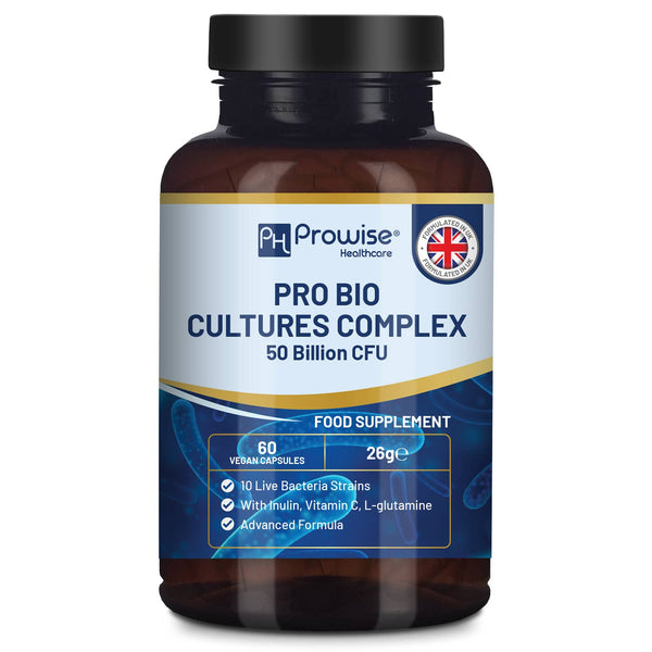 Pro Bio Cultures Complex - Probiotika og prebiotika - 60 kapsler