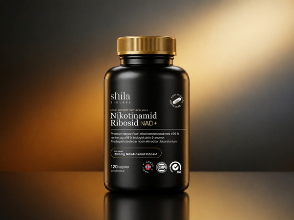Nikotinamid ribosid (NR) - Høypurifisert NAD+ forløper - 300mg 120kapsler
