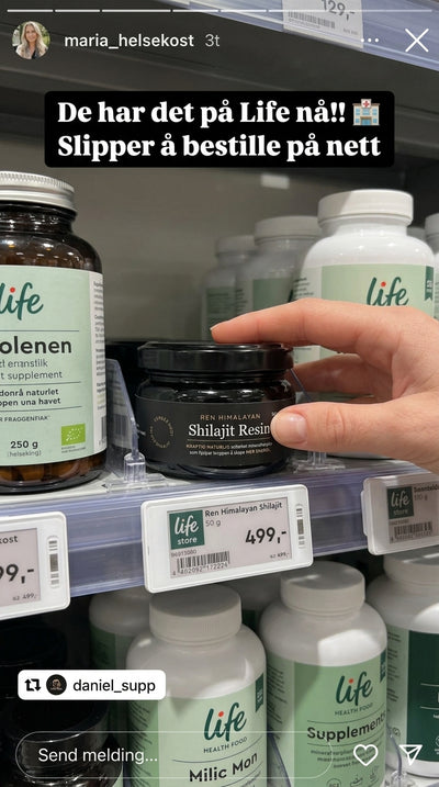 Norges mest solgte Shilajit. Over 10000+ solgte enheter.