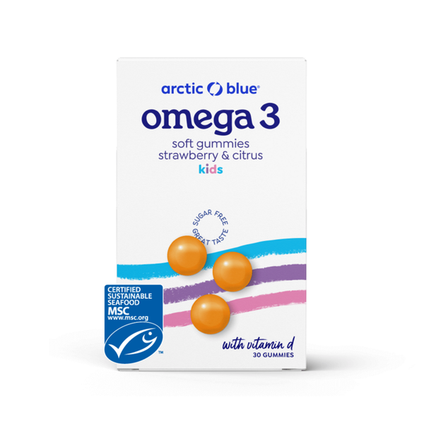 Omega-3-gummier DHA og EPA med vitamin D3 - MSC (30 gummier)